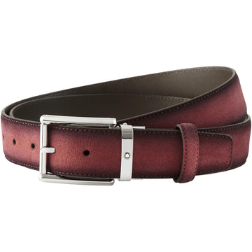 Montblanc Adjustable Belt Shaded Burgundy 116723 