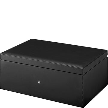 Montblanc cofanetto da collezione in pelle nero per 12 strumenti da scrittura 124026