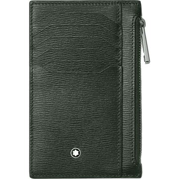 Montblanc custodia 8 scomparti con tasca con cerniera Meisterstück 4810 Deep Forest verde 129256