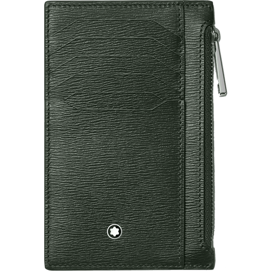 Montblanc custodia 8 scomparti con tasca con cerniera Meisterstück 4810 Deep Forest verde 129256