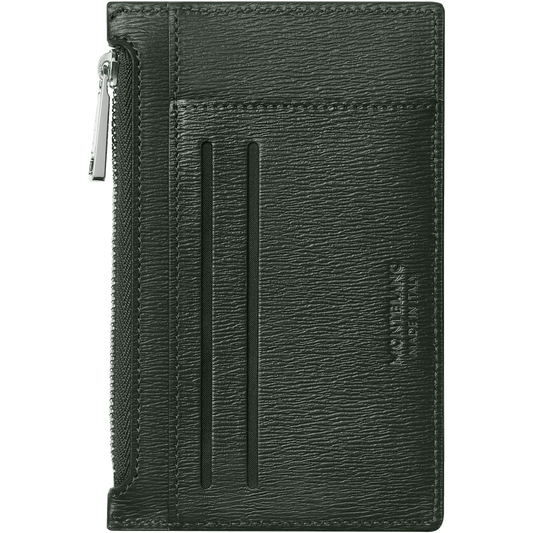 Montblanc custodia 8 scomparti con tasca con cerniera Meisterstück 4810 Deep Forest verde 129256