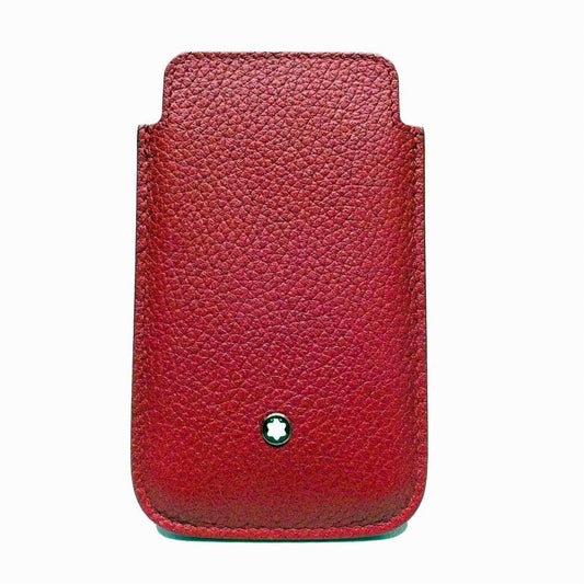 Montblanc Soft Grain Leather Smartphone Case Cover Red 109148