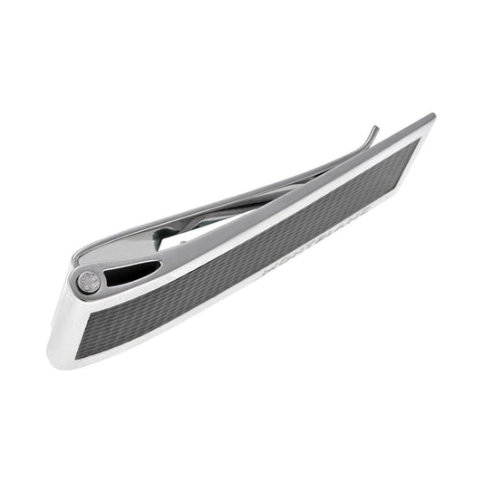 Montblanc fermasoldi in acciaio con inserto in carbonio 104731