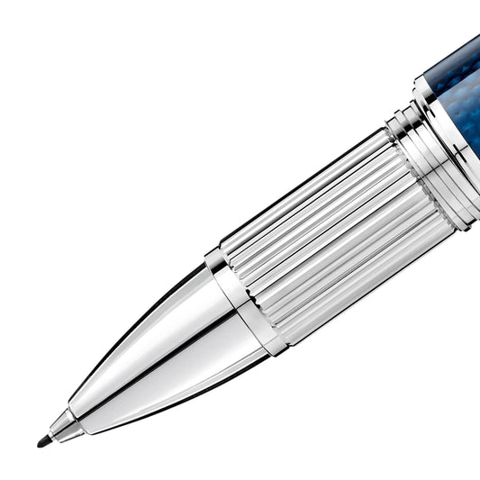 Montblanc fineliner StarWalker Blue Planet Metal Doué acciaio resina blu 125285
