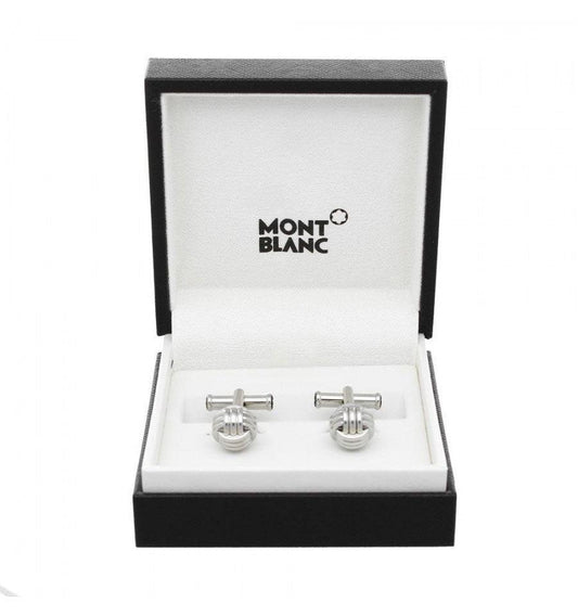 Montblanc gemelli a nodo Sartorial in acciaio 118611