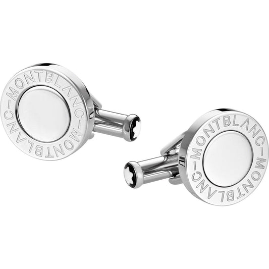 Montblanc Meisterstück steel cufflinks with 113727 engraving