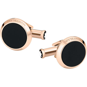 Montblanc Meisterstück cufflinks steel rose gold finish 116663