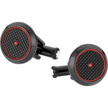 Montblanc Timewalker cufflinks in black PVD-coated steel 118605