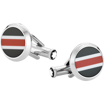 Montblanc Urban Spirit cufflinks steel resin 118596