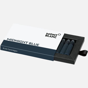 Montblanc Ink in cartridges 8 pieces Midnight Blue 128199