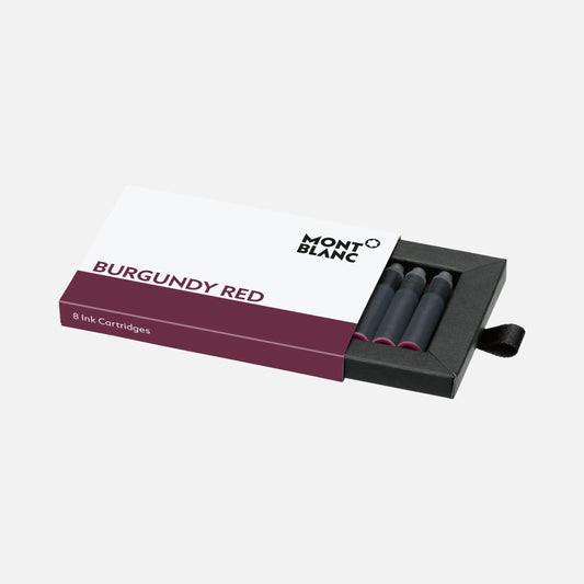 Montblanc Ink Cartridges Burgundy Red Bordeaux 8 pieces 128201