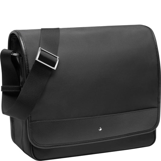 Montblanc large messenger bag with flap Montblanc Sartorial Jet black 116794 