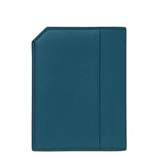 Montblanc mini portafoglio 4 scomparti Meisterstück Selection Soft ottanio 131246