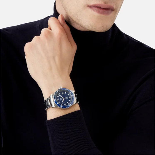 Montblanc 1858 Iced Sea Date 41mm Blue Automatic Steel Watch 129369