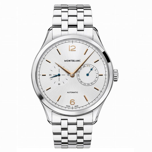 Montblanc Heritage Chronometrie 40mm Automatic Silver Steel Watch 114873