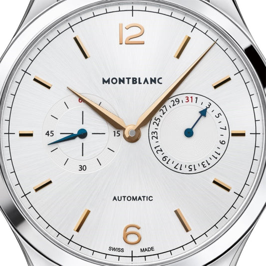 Montblanc Heritage Chronometrie 40mm Automatic Silver Steel Watch 114873