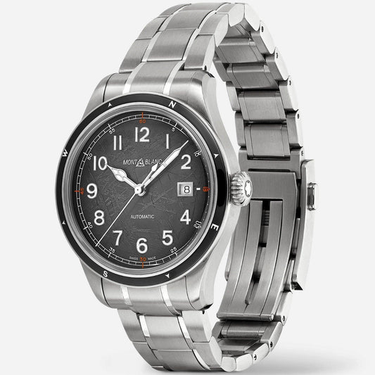 Montblanc watch Montblanc 1858 Automatic Date 0 Oxygen The 8000 41mm gray automatic steel 130984