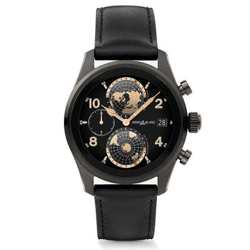 Montblanc orologio smartwatch Summit 3 42mm titanio e cinturino in caucciù 129267