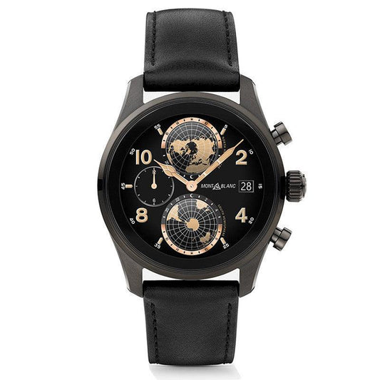 Montblanc orologio smartwatch Summit 3 42mm titanio e cinturino in caucciù 129267