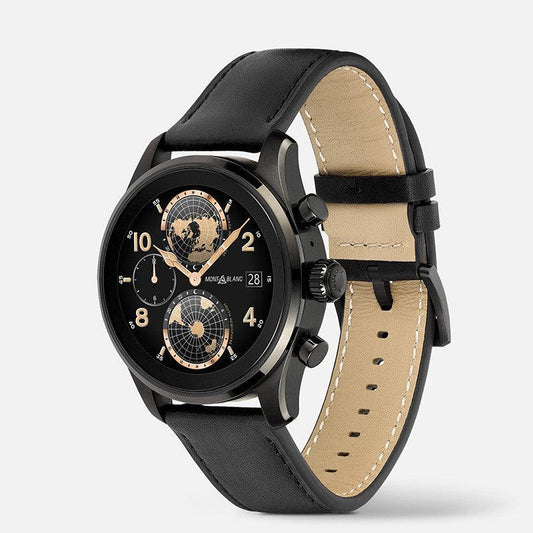 Montblanc orologio smartwatch Summit 3 42mm titanio e cinturino in caucciù 129267