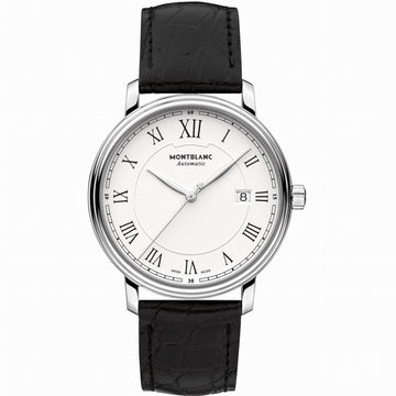 Montblanc orologio Tradition Date Automatic 40mm bianco automatico acciaio 112609