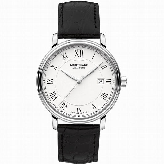 Montblanc orologio Tradition Date Automatic 40mm bianco automatico acciaio 112609