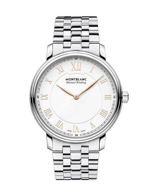 Montblanc Tradition Manual Winding 40mm Steel White Dial Watch 119963