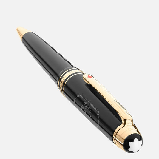 Montblanc penna a sfera Midsize Meisterstück Around the World in 80 Days grigio scuro 128380