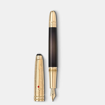 Montblanc penna stilografica Doué Classique Meisterstück Around the World in 80 Days punta M 128471
