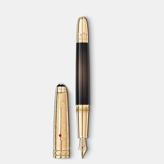 Montblanc penna stilografica Doué Classique Meisterstück Around the World in 80 Days punta M 128471
