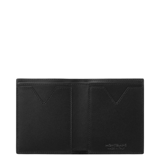 Montblanc porta biglietti da visita con scomparto per banconote Montblanc Sartorial nero 128583