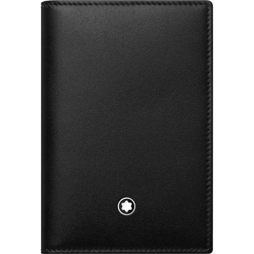 Montblanc porta biglietti da visita Meisterstuck nero azzurro 118305