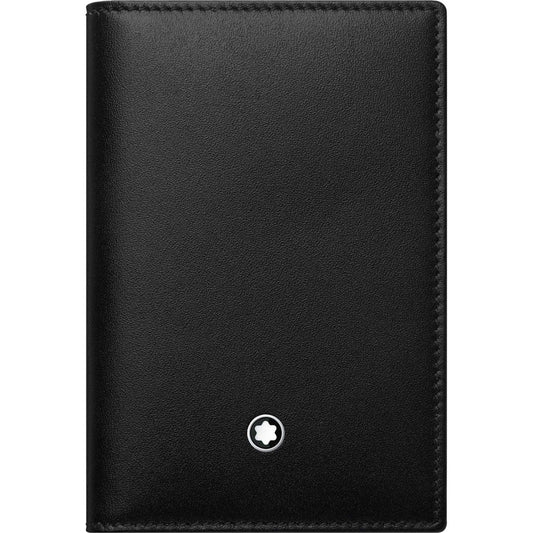 Montblanc porta biglietti da visita Meisterstuck nero azzurro 118305