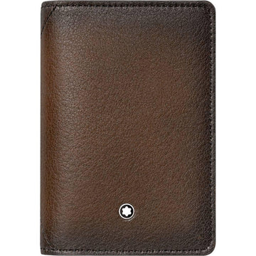 Montblanc porta biglietti da visita Meisterstuck Sfumato marrone 118361