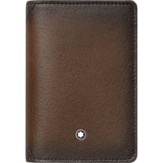Montblanc porta biglietti da visita Meisterstuck Sfumato marrone 118361