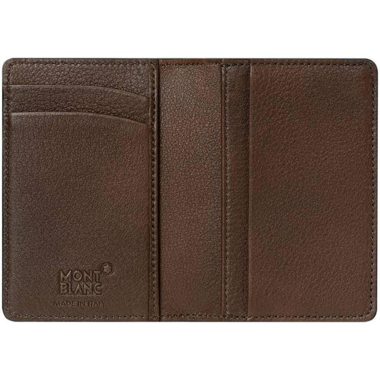 Montblanc porta biglietti da visita Meisterstuck Sfumato marrone 118361