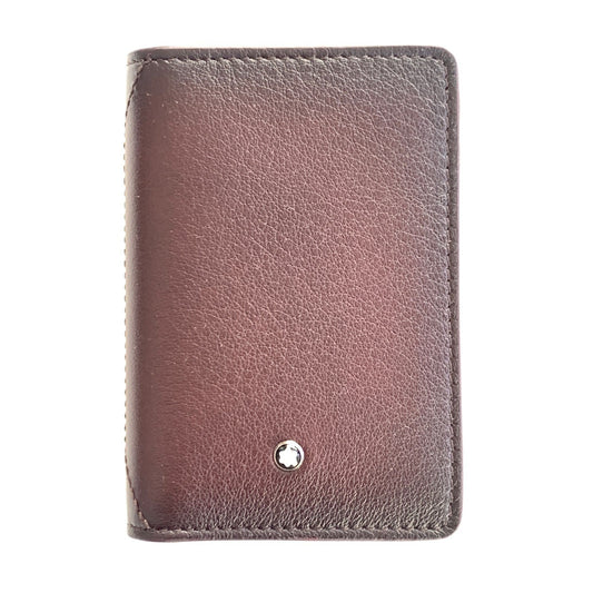 Montblanc porta biglietti da vista con soffietto a U Meisterstück Sfumato bordeaux 123727