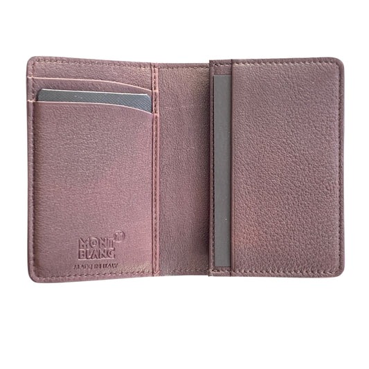 Montblanc porta biglietti da vista con soffietto a U Meisterstück Sfumato bordeaux 123727