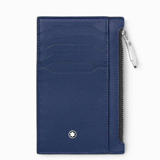 Montblanc Meisterstück 8cc Zip Around Card Holder Blue 131698 