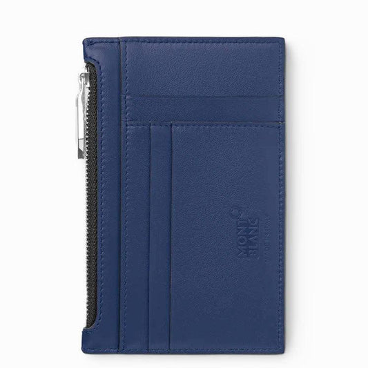 Montblanc Meisterstück 8cc Zip Around Card Holder Blue 131698 