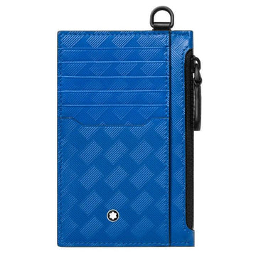 Montblanc porta carte a 8 scomparti tasca con cerniera Extreme 3.0 Atlantic Blue 130240