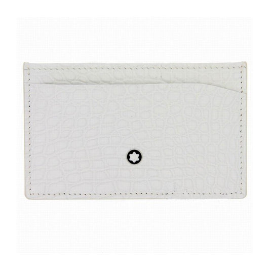 Montblanc porta carte di credito 2cc Meisterstuck bianco 113722