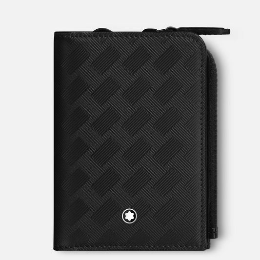 Montblanc porta carte di credito 3 scomparti con cerniera Montblanc Extreme 3.0 nero 129980
