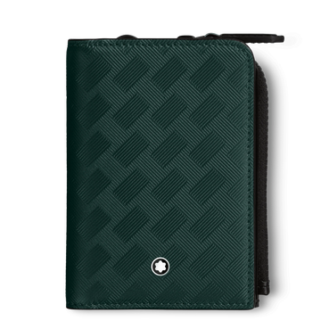 Montblanc Extreme 3.0 3-Carte Credit Card Holder with Zip, Green 130461 
