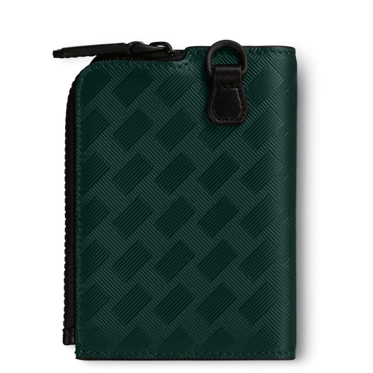 Montblanc porta carte di credito 3 scomparti con cerniera Montblanc Extreme 3.0 verde 130461