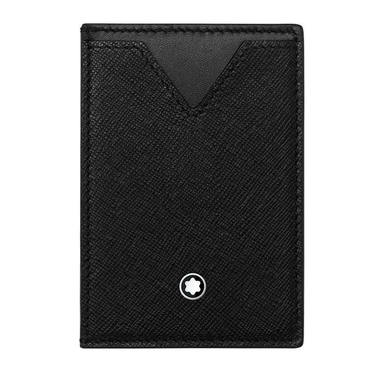 Montblanc porta carte di credito tascabile 3 scomparti Montblanc Sartorial nero 128582
