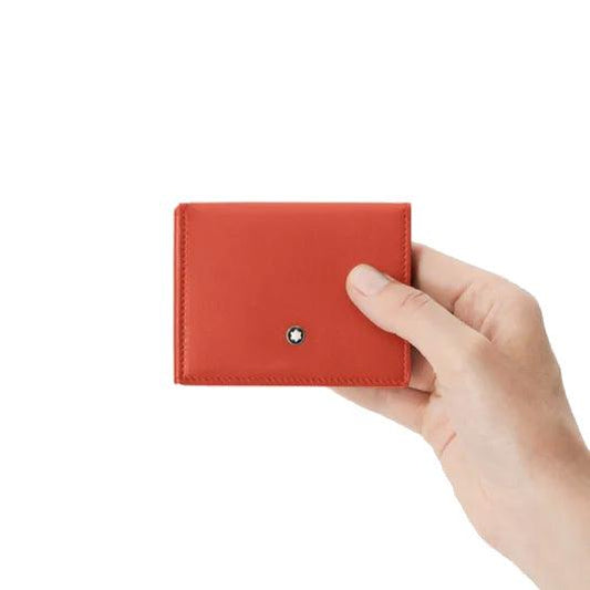 Montblanc porta carte Trio Soft 4 Scomparti corallo 198123
