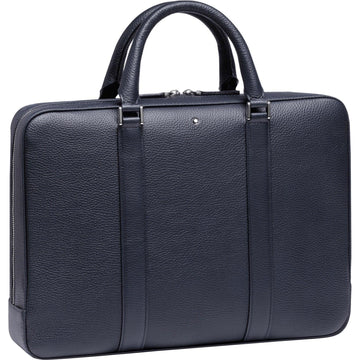 Montblanc porta documenti sottile Meisterstuck Soft Grain blu 116733