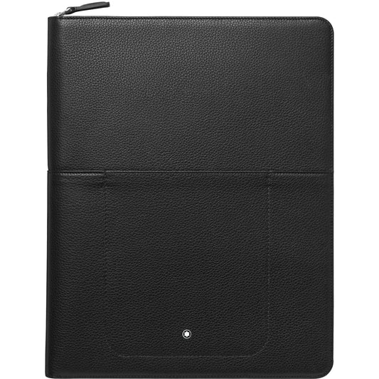 Montblanc portablocco con tasche Meisterstück Soft Grain nero 126232