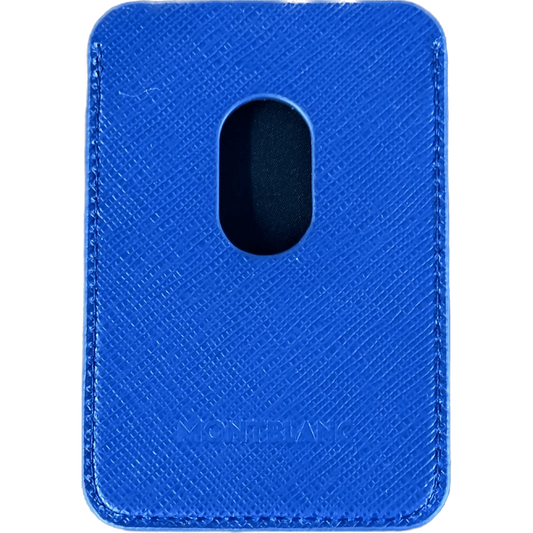 Montblanc portacarte 2 scomparti per iPhone con Apple MagSafe Sartorial blu 130815